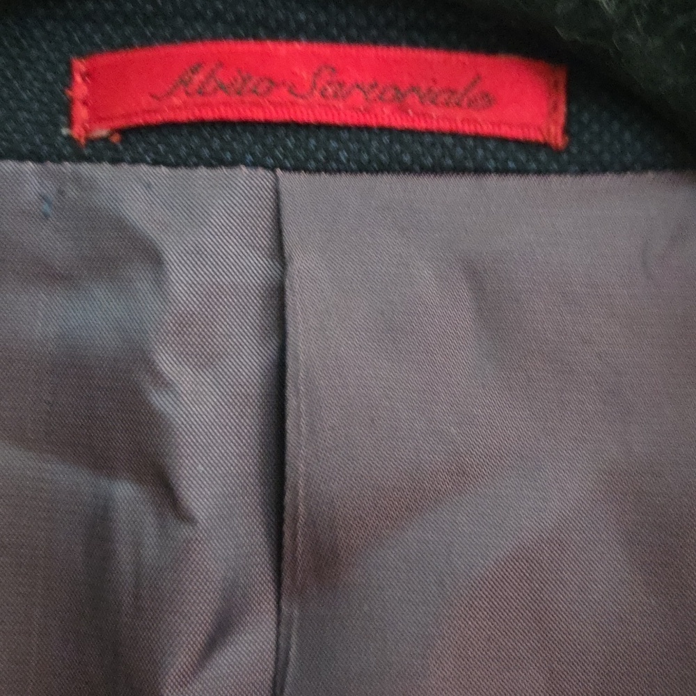 Classic Wool Navy Blue Men's Suit - Picture 4 of 8